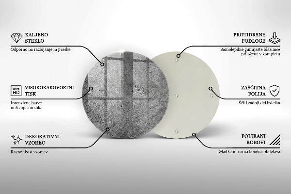 Unterlage für Kerzen Betonsteinstruktur