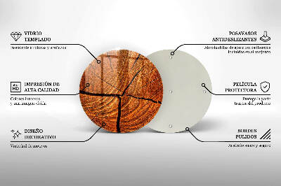 Grabkerzen Unterlage Holzstammkonstruktion