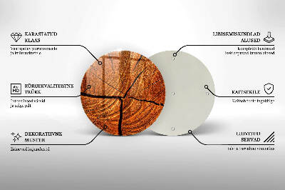 Grabkerzen Unterlage Holzstammkonstruktion
