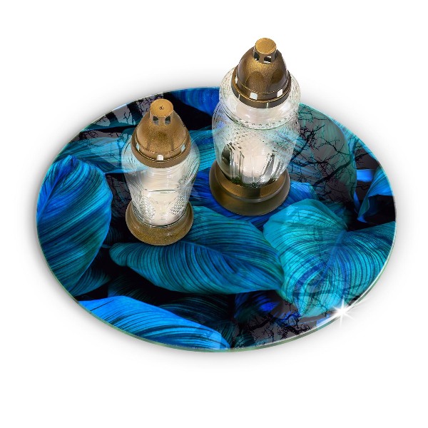 Unterlage für Kerzen Blätter der Dschungelvegetation