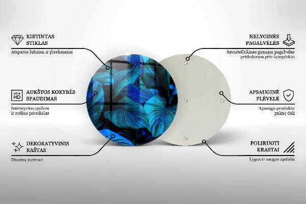 Unterlage für Kerzen Blätter der Dschungelvegetation