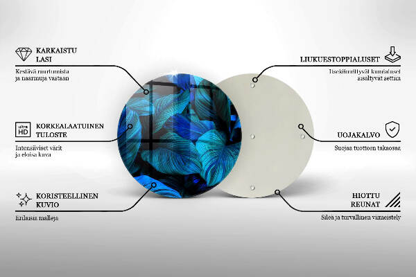 Unterlage für Kerzen Blätter der Dschungelvegetation