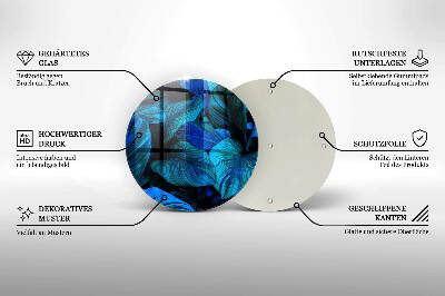 Unterlage für Kerzen Blätter der Dschungelvegetation