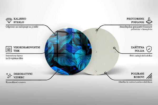 Unterlage für Kerzen Blätter der Dschungelvegetation