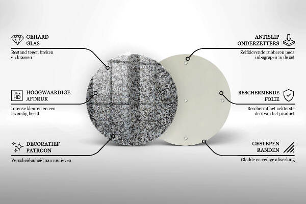 Unterlage für Kerzen Steintextur