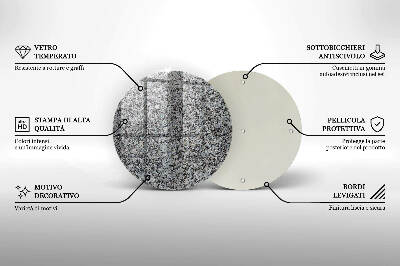 Unterlage für Kerzen Steintextur
