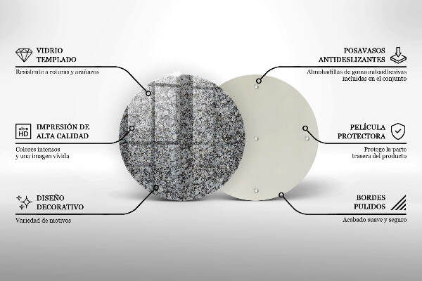 Unterlage für Kerzen Steintextur