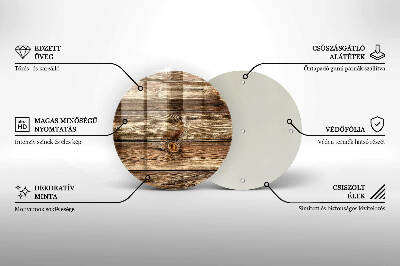 Grabkerzen Unterlage Holzplankenstruktur
