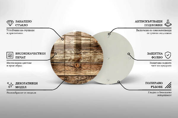 Grabkerzen Unterlage Holzplankenstruktur