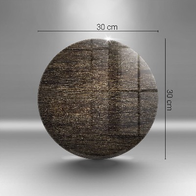 Unterlage für Kerzen Holzstruktur Rinde