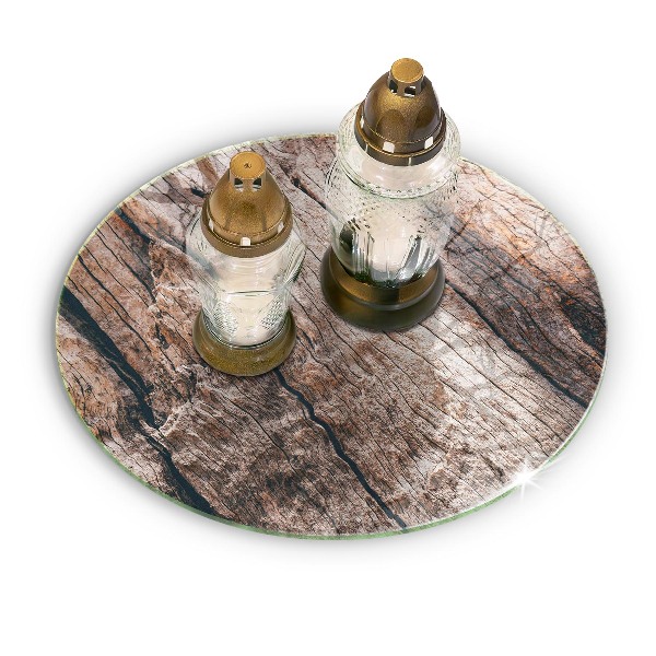 Unterlage für Kerzen Holzkonstruktion