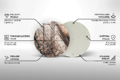 Unterlage für Kerzen Holzkonstruktion