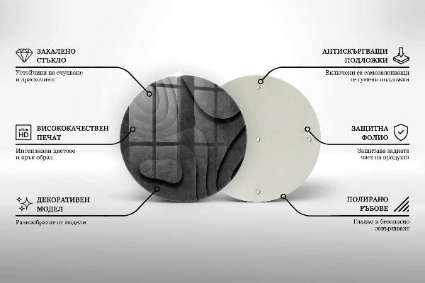 Grabkerzen Unterlage 3D-Steinformen