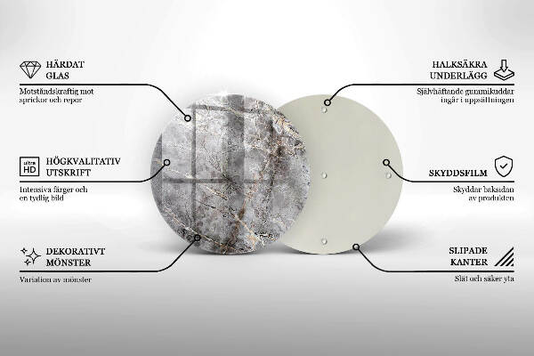Unterlage für Kerzen Steintextur