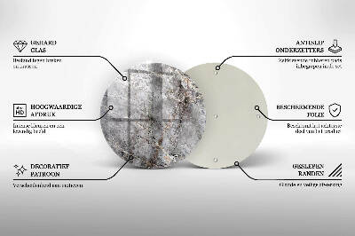 Unterlage für Kerzen Steintextur