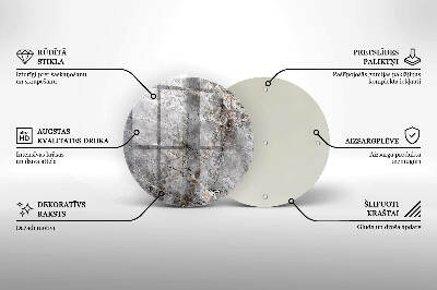 Unterlage für Kerzen Steintextur