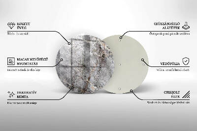 Unterlage für Kerzen Steintextur