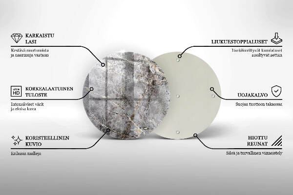 Unterlage für Kerzen Steintextur