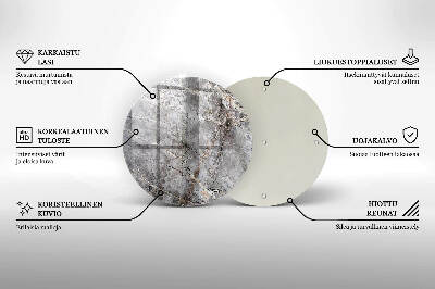 Unterlage für Kerzen Steintextur