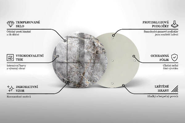 Unterlage für Kerzen Steintextur