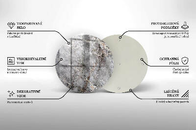 Unterlage für Kerzen Steintextur