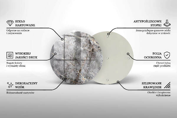Unterlage für Kerzen Steintextur