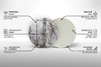 Unterlage für Kerzen Steintextur