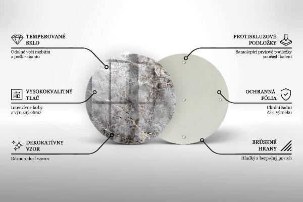 Unterlage für Kerzen Steintextur