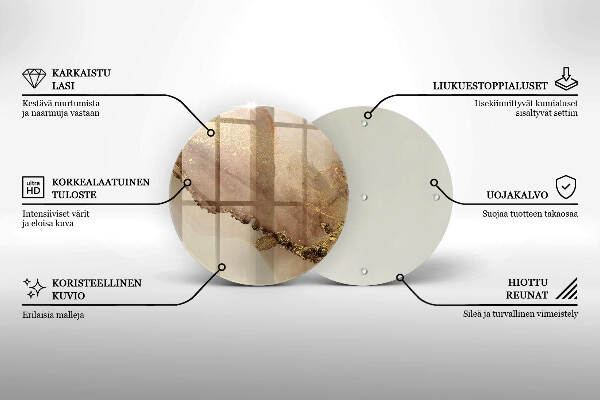 Grabkerzen Unterlage Abstraktes Gold