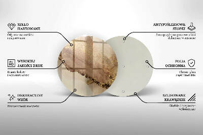 Grabkerzen Unterlage Abstraktes Gold