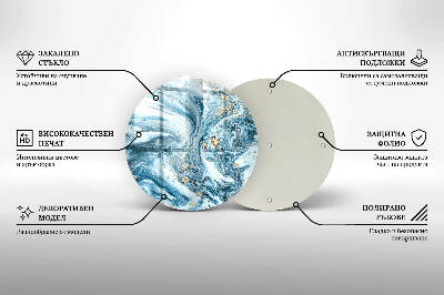 Unterlage für Kerzen Struktur mit Gold