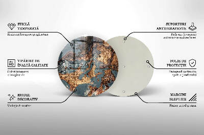 Grabkerzen Unterlage Goldene Felsformation