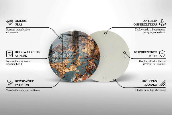 Grabkerzen Unterlage Goldene Felsformation