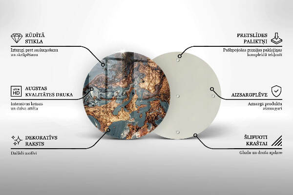 Grabkerzen Unterlage Goldene Felsformation