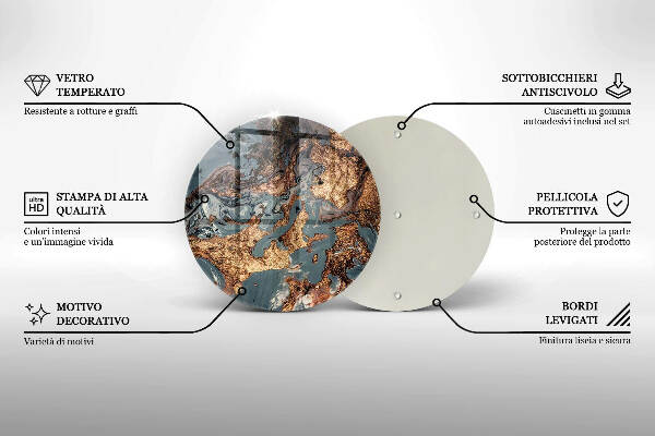 Grabkerzen Unterlage Goldene Felsformation