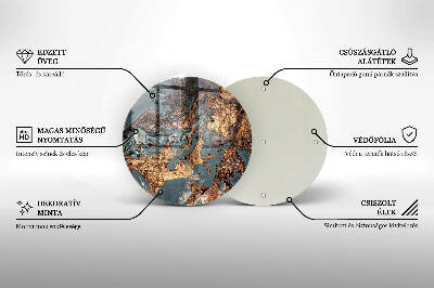 Grabkerzen Unterlage Goldene Felsformation