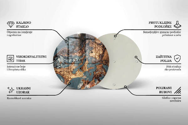 Grabkerzen Unterlage Goldene Felsformation