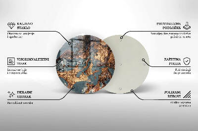 Grabkerzen Unterlage Goldene Felsformation
