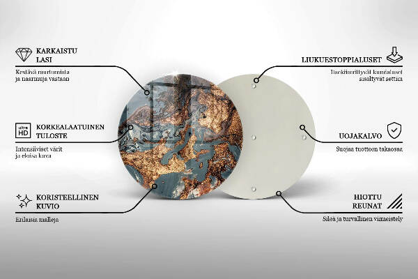 Grabkerzen Unterlage Goldene Felsformation