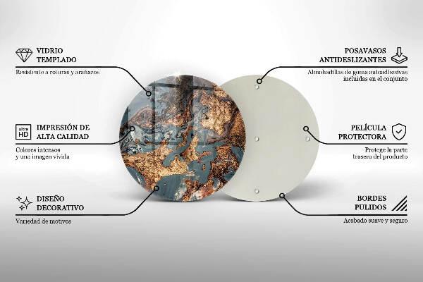 Grabkerzen Unterlage Goldene Felsformation