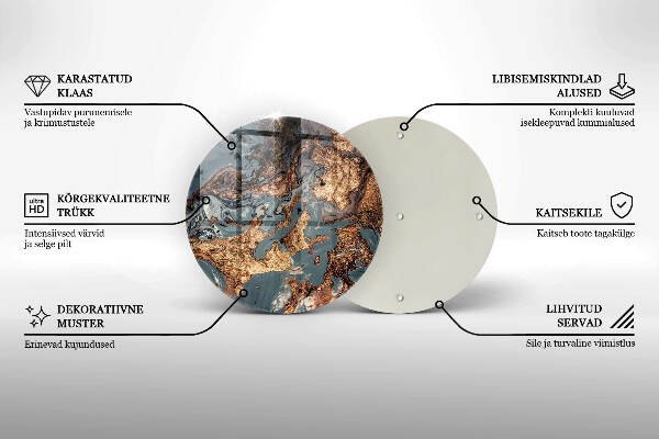 Grabkerzen Unterlage Goldene Felsformation