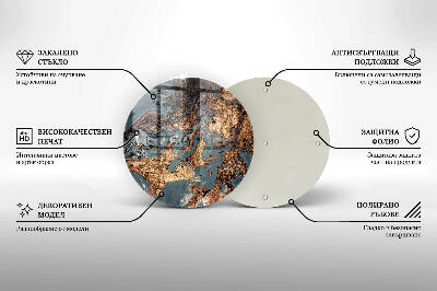 Grabkerzen Unterlage Goldene Felsformation