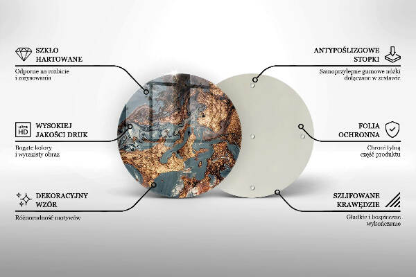 Grabkerzen Unterlage Goldene Felsformation