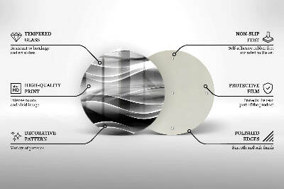 Unterlage für Kerzen Abstrakte, sanfte Linien