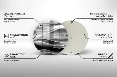 Unterlage für Kerzen Abstrakte, sanfte Linien