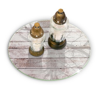 Grabkerzen Unterlage Alte Holzbretter