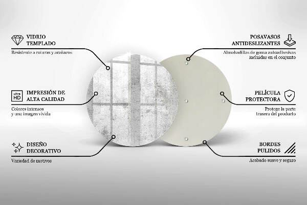 Unterlage für Kerzen Betonstruktur
