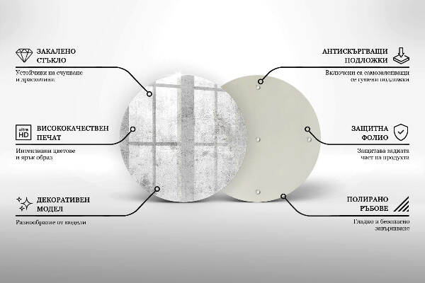 Unterlage für Kerzen Betonstruktur