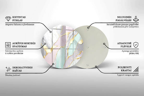 Grabkerzen Unterlage Pastellfarbener Marmor