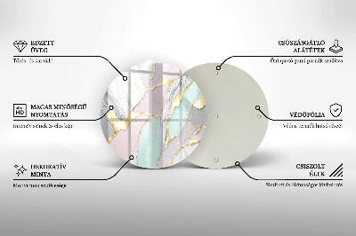 Grabkerzen Unterlage Pastellfarbener Marmor